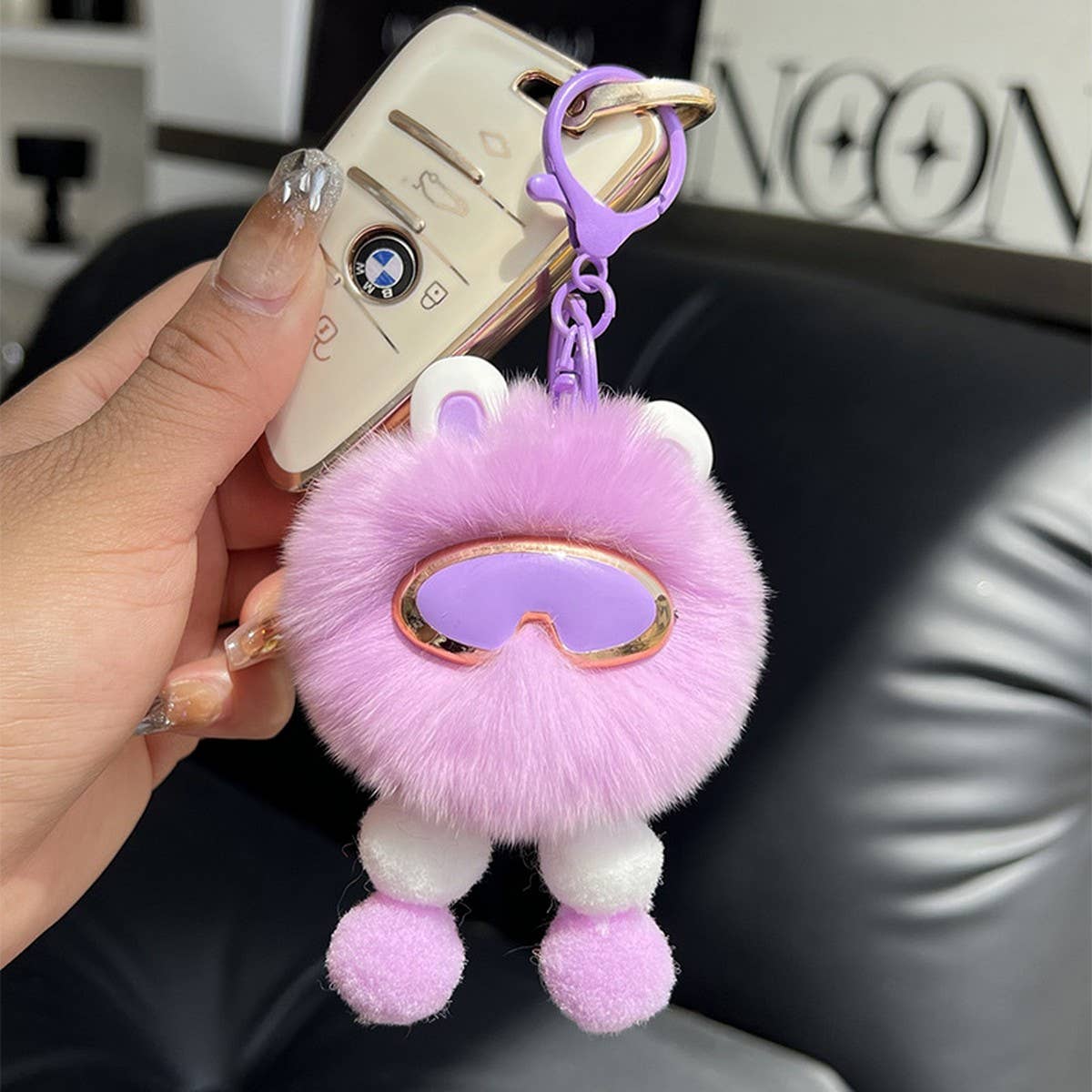 CUTE PLUSH ROBOT CAR KEYCHAIN BAG PENDANT GIFT_CWMM2553