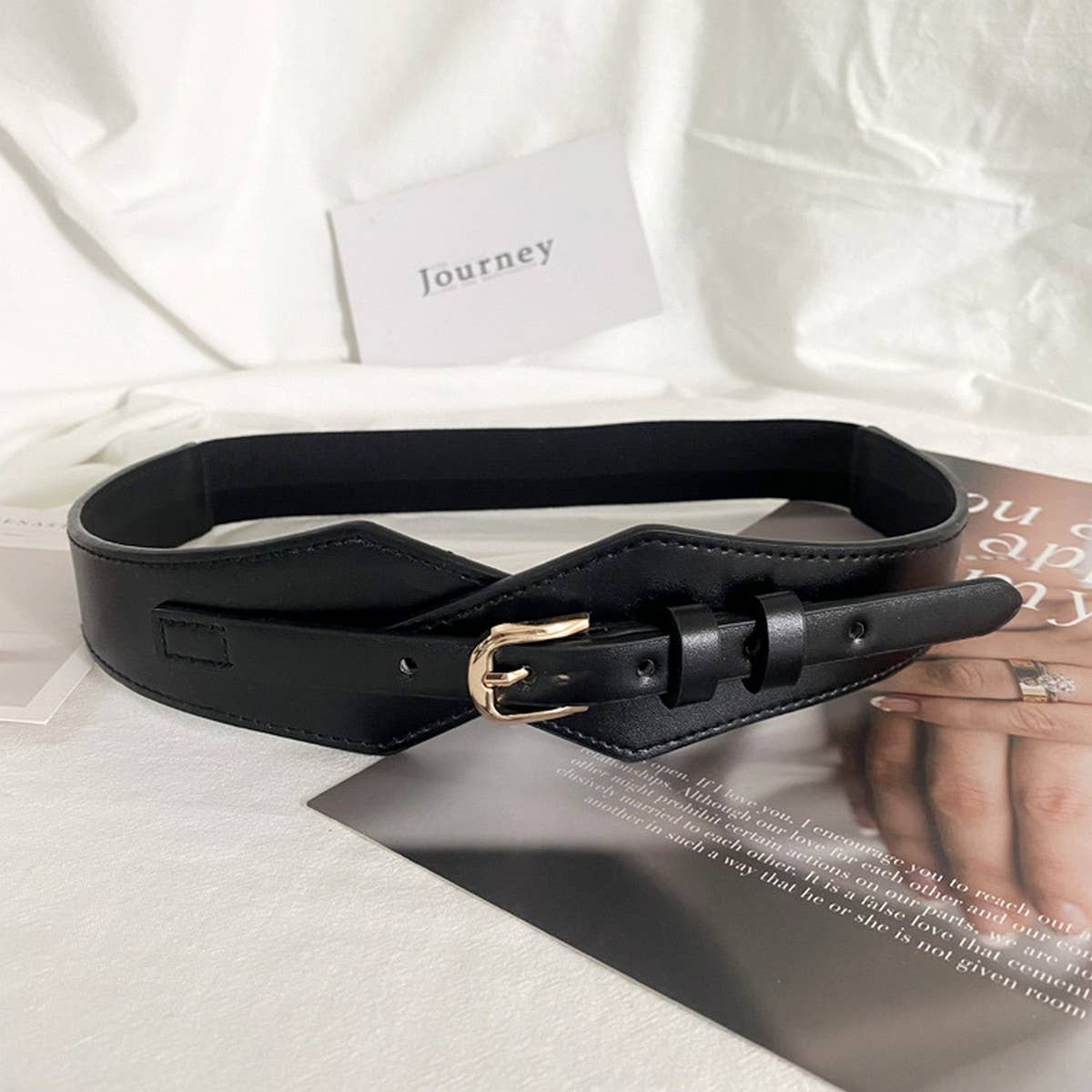 HIGHLY ELASTIC WIDE BRIMMED FASHIONABLE BELT_CWABE0650