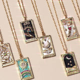 Womens Personalized Vintage Tarot Necklace_Cwmm3786