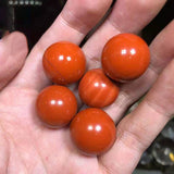 RED JASPER CRYSTAL BALL SEVEN STAR SET_CWMM8127