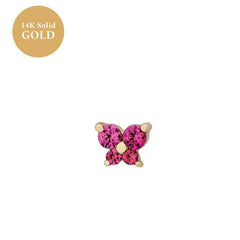 Twelve-Stone Butterfly Earrings For Women_Cwmm5347