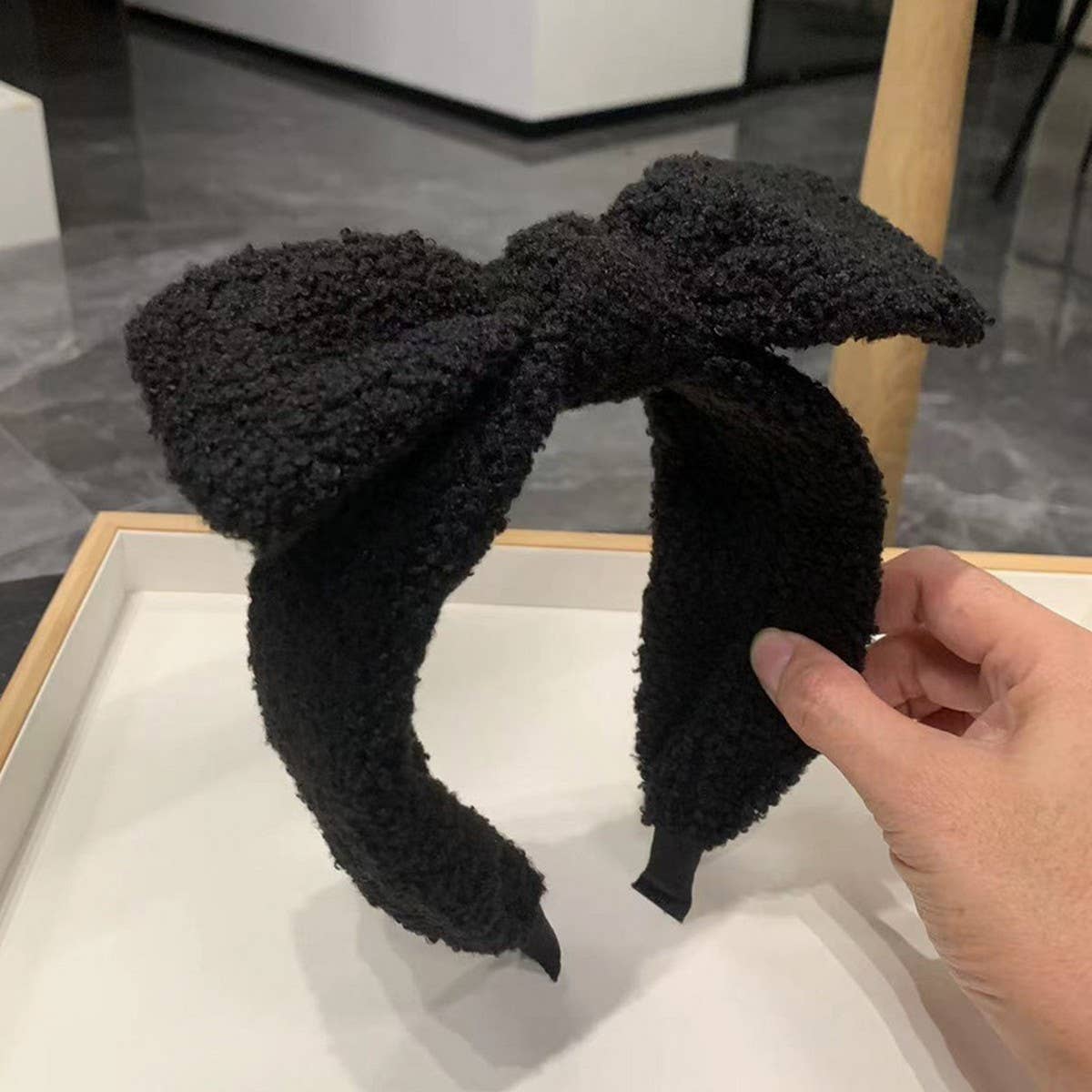 AUTUMN AND WINTER SIMPLE BOW HEADBAND_CWAHA2569