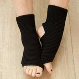 LEGGINGS MIXED COLOR STRIPED YOGA WARM SOCKS_CWMS0763