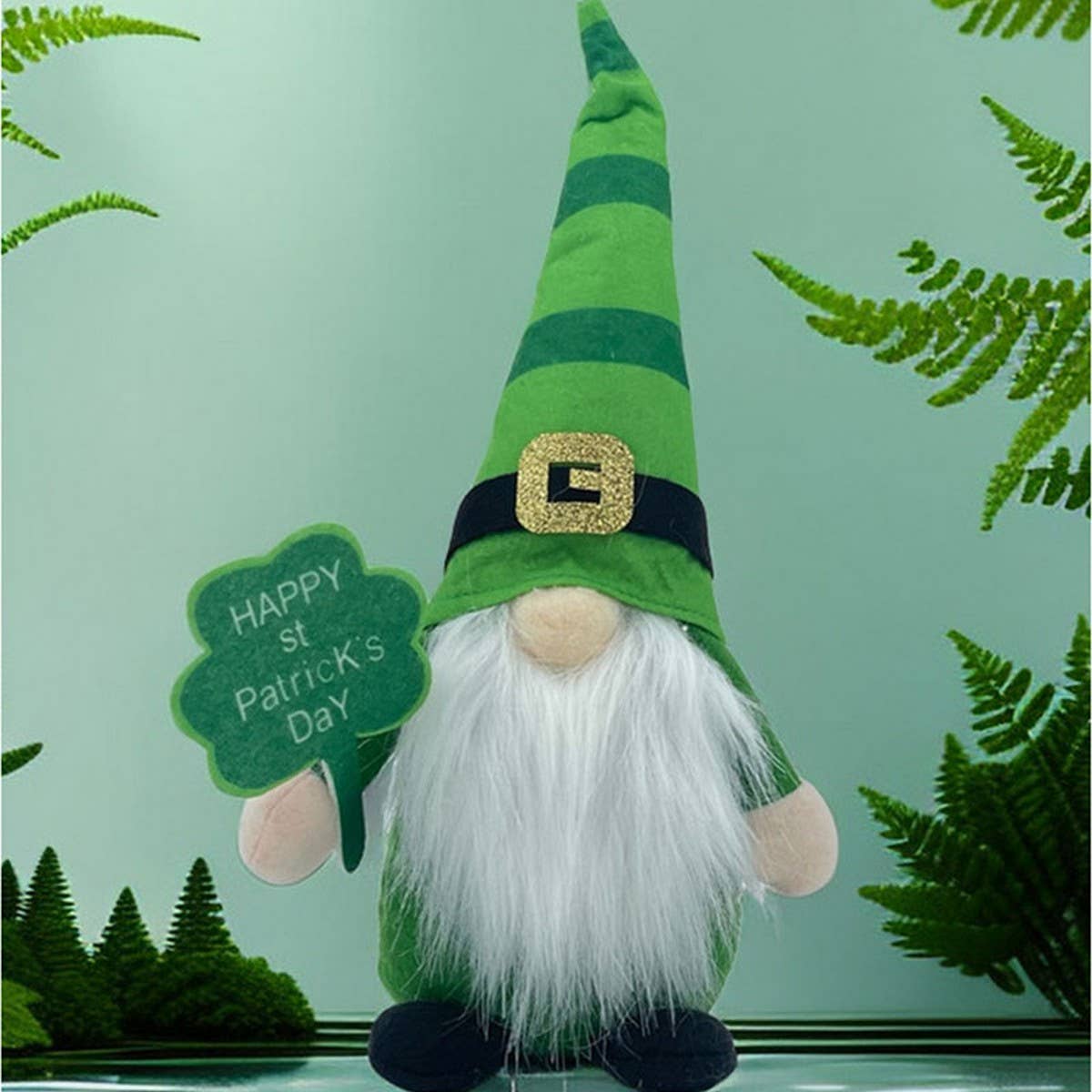 ST PATRICKS DAY FACELESS DOLL RUDOLPH ORNAMENT_CWMM3454