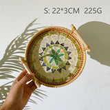 RATTAN SHELL SNACK FRUIT STORAGE BASKET_CWMM4493