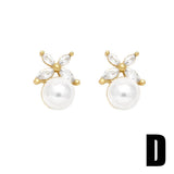 MINIMALIST PEARL BOW EARRINGS_CWAJE0990