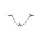 FASHION MOTHER OF PEARL PENDANT SHAWL CLIP_CWMM2192