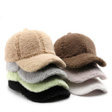 Winter Plush Baseball Hat, Unisex Outdoor Warm Cap_Cwah2169