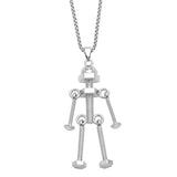 SCREW ROBOT PENDANT FASHION NECKLACE_CWAJE0966