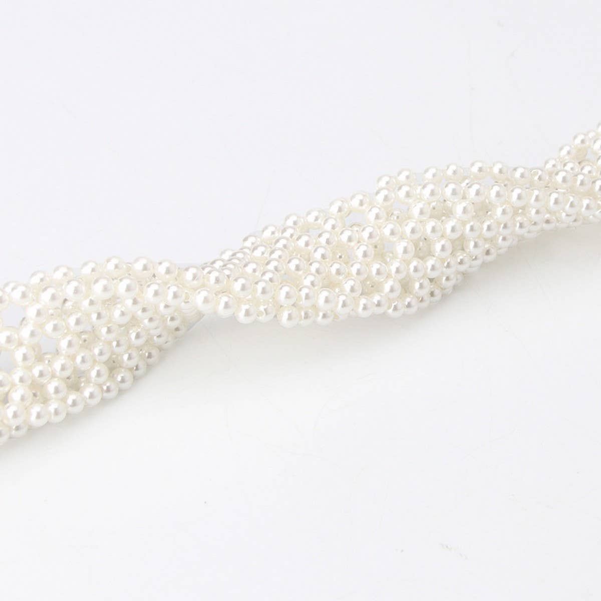 PEARL WOVEN BELT ALLOY BUCKLES_CWABE0405