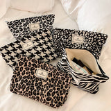 Leopard Print Makeup Bag Travel Toiletry Pouch_Cuab00648