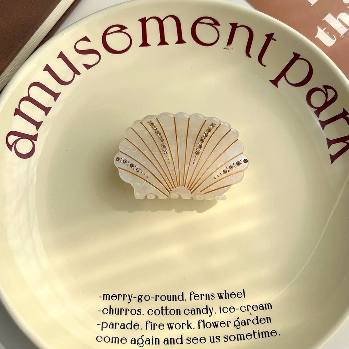 SHELL ACETATE HAIR CLAW OCEAN CHIC CLIP_CWAHA5748