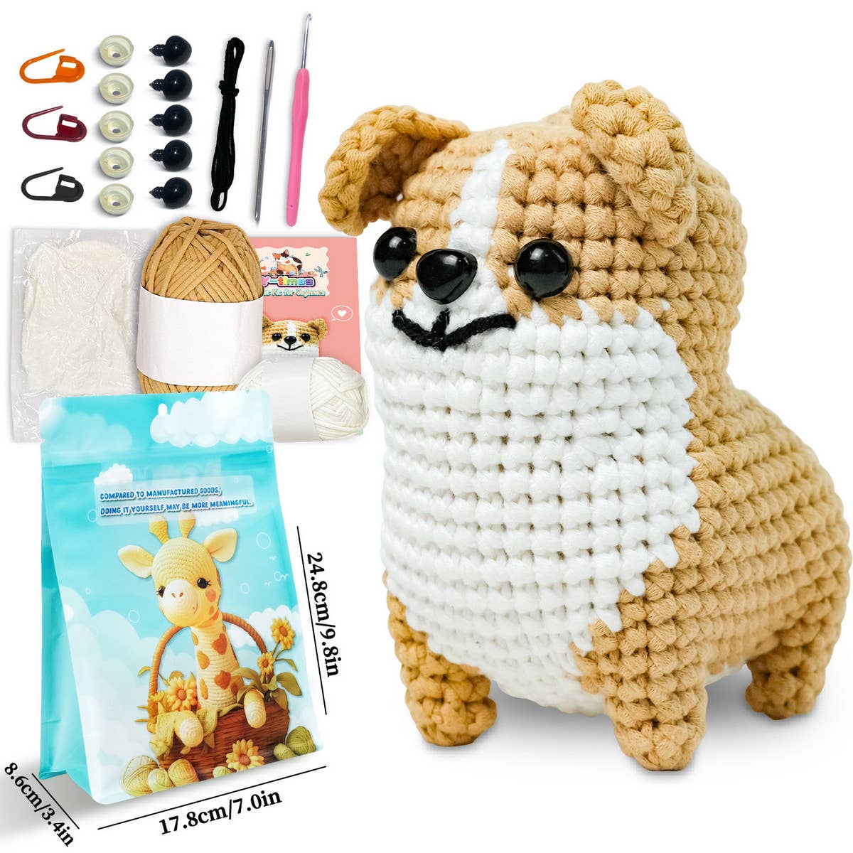 2024 NEW CORGI CROCHET DOLL MATERIAL PACKAGE_CWMM1863