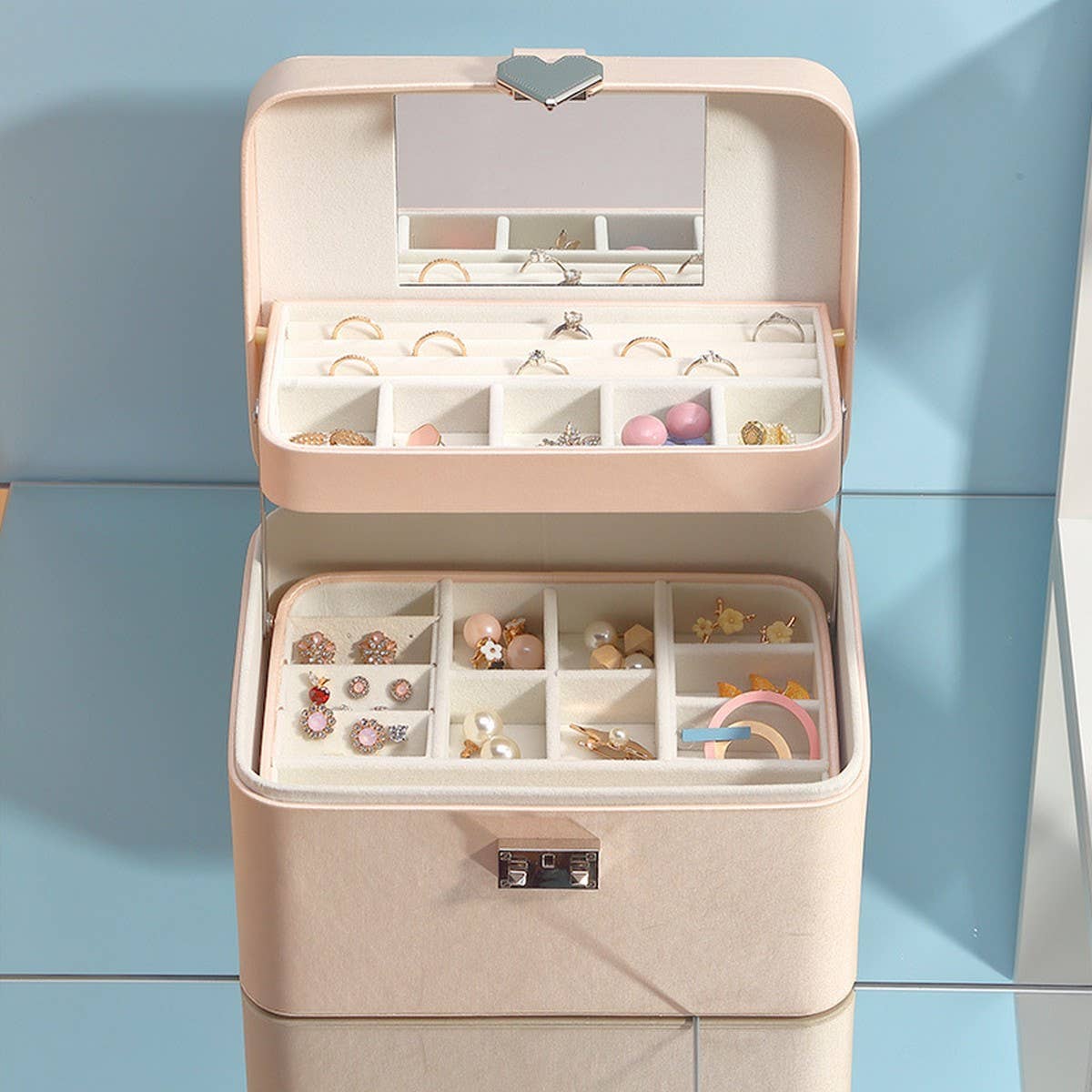 MULTI LAYER FASHION JEWELRY STORAGE BOX_CWAJE1548