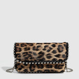 BEADED LEOPARD MINI FLAP CHAIN SHOULDER BAG_CWAB5716