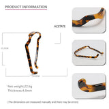 ACETATE SQUARE SUNGLASSES HEADBAND HAIRPIN_CWAHA4351