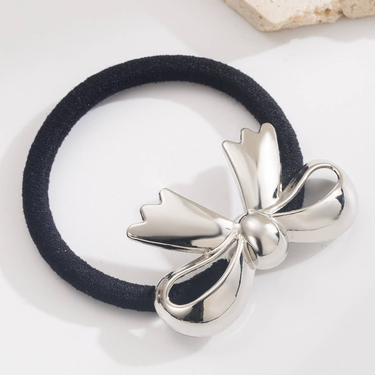 ELEGANT LEAF BOW ELASTIC HAIR TIE FOR WOMEN_CWAHA6203