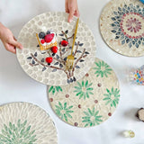 CREATIVE COLORFUL SHELL ROUND PAD INSULATION PAD_CWMM4487