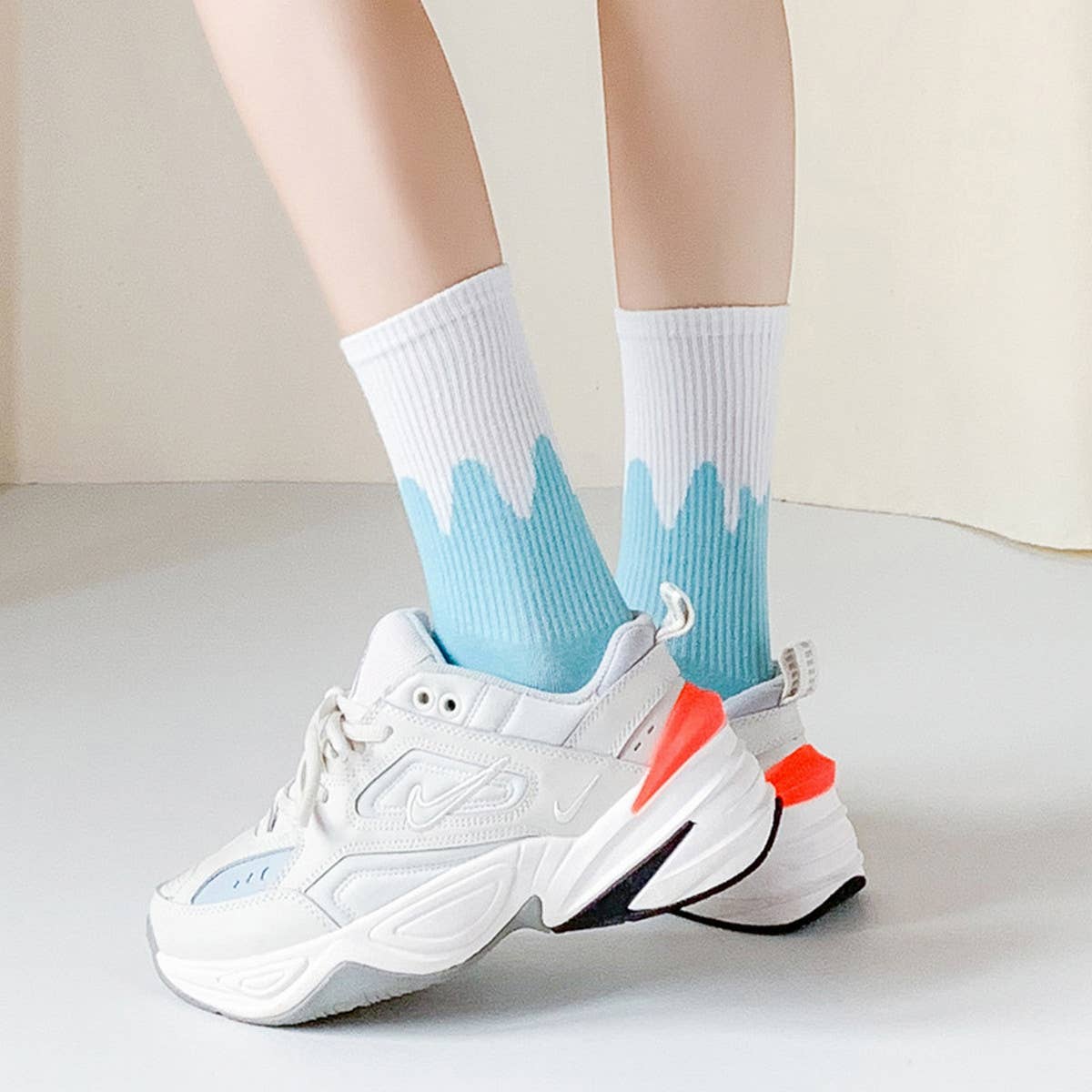 NEW BREATHABLE JACQUARD SOCKS_CWMS0475