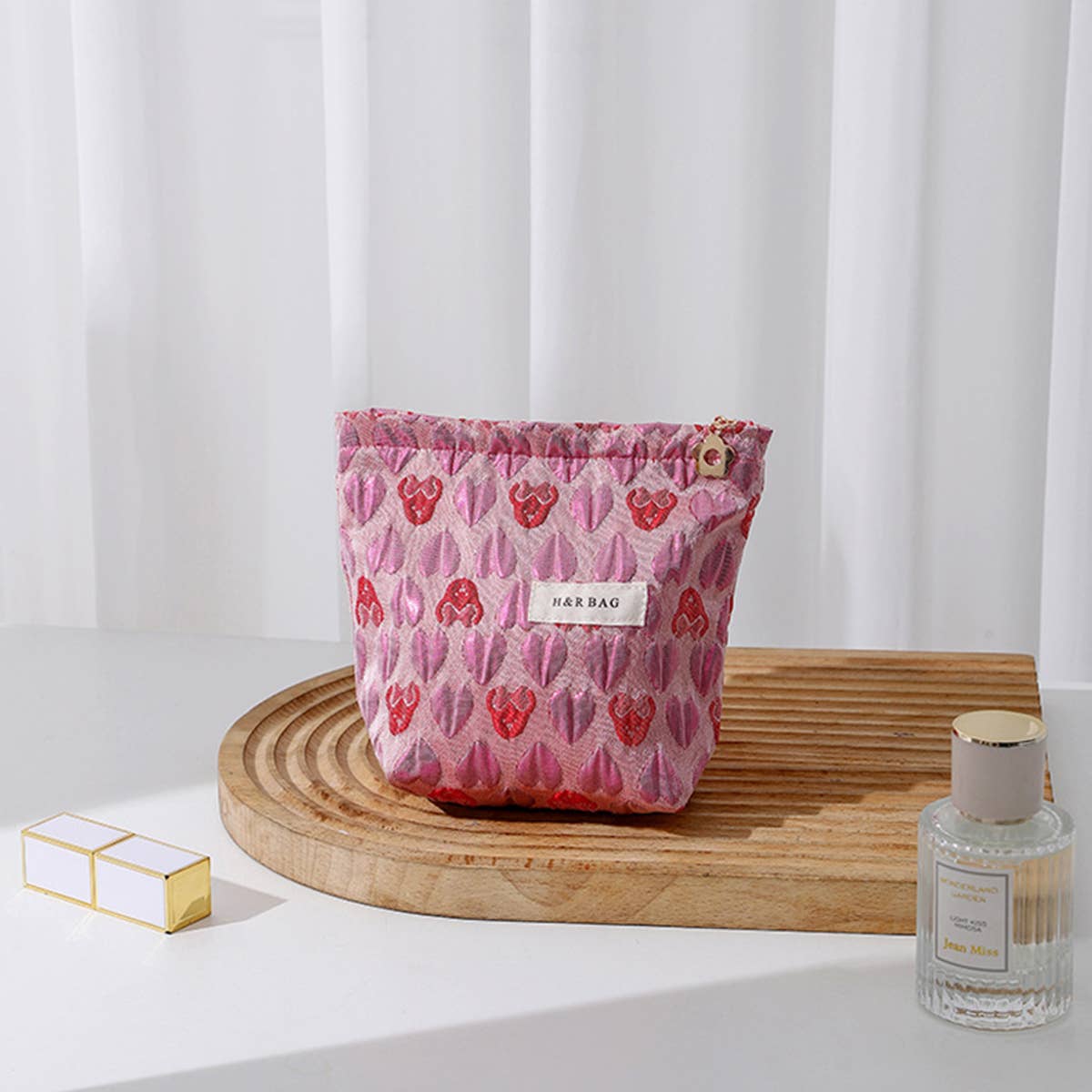 3D Heart Canvas Makeup Pouch Bag Women_Cwab06113