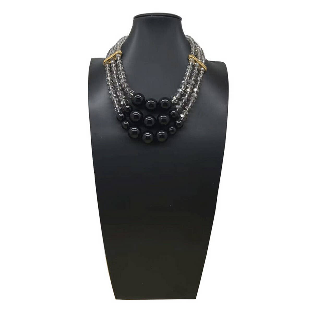 CRYSTAL ACRYLIC COLORFUL BEADS MULTI LAYER NECKLACE_CWMM4908