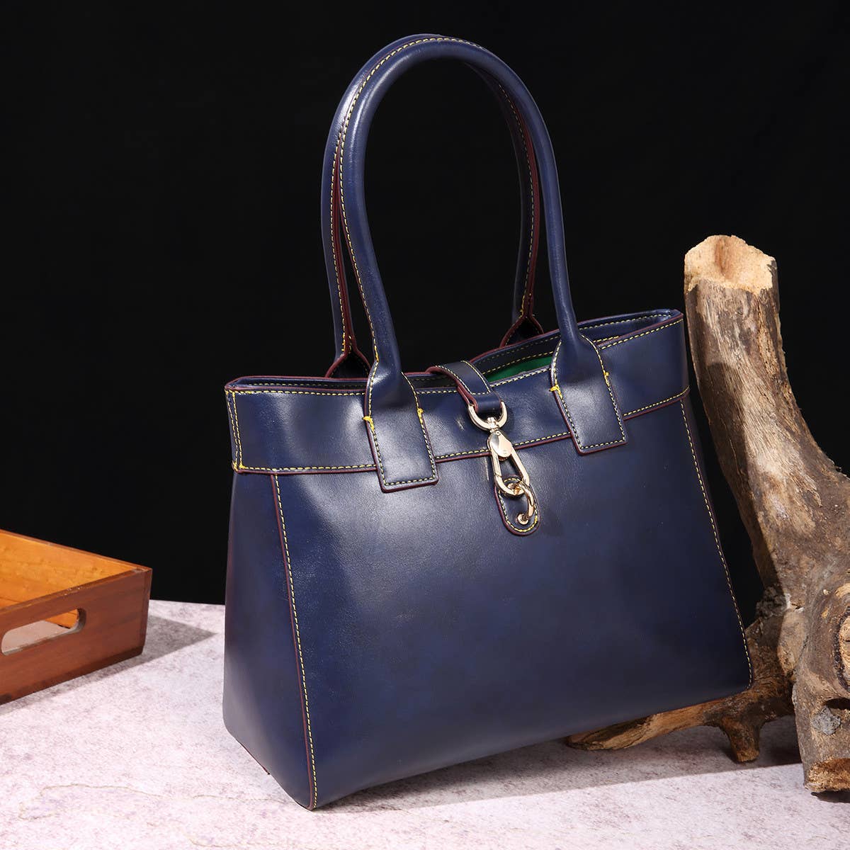 Retro Wax Large-Capacity Shoulder Bag_Cwab0922