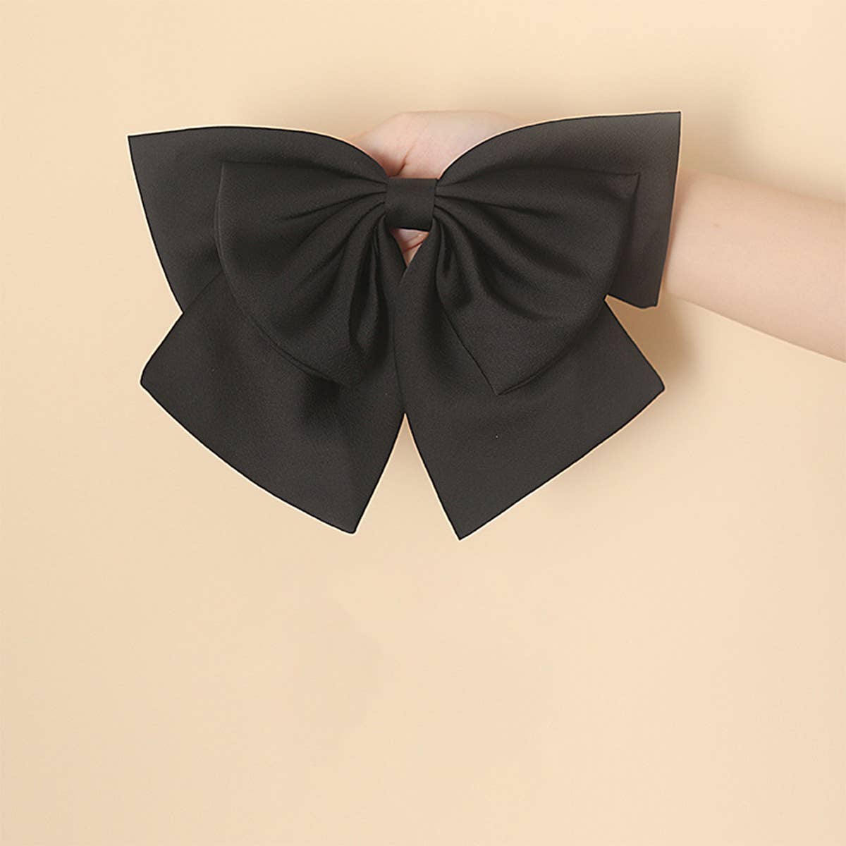 ELEGANT TEXTURE BIG BOW HAIRPIN_CWASC1066