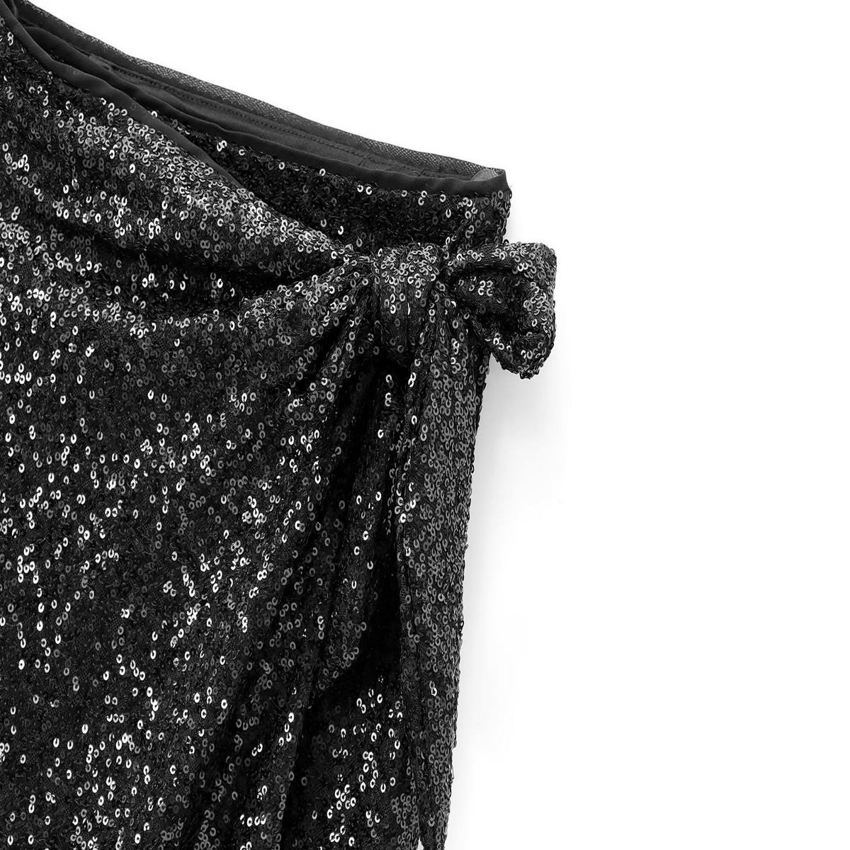 SEQUIN WRAP SKIRT FRENCH CHIC STYLE FOR WOMEN_CWDSD8353