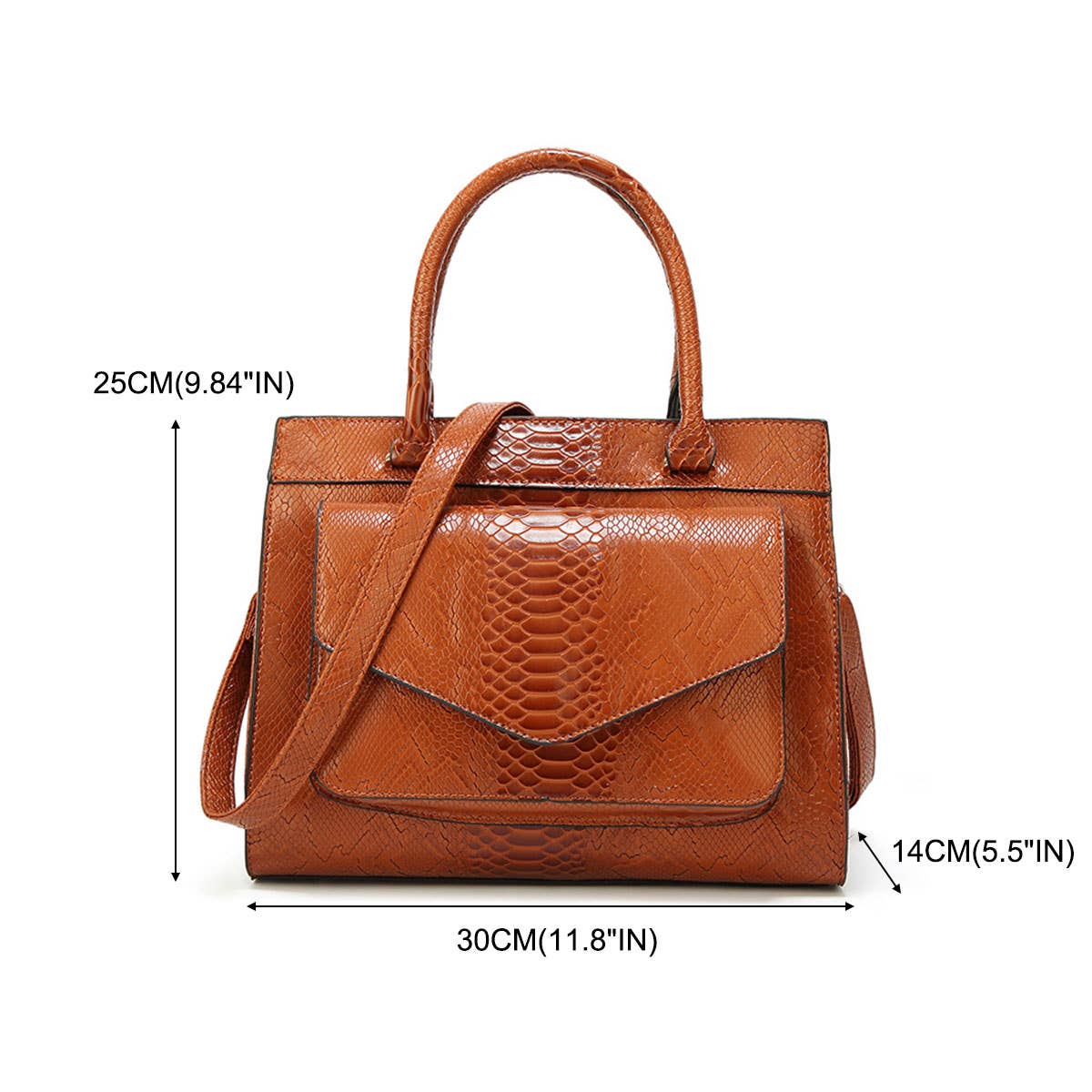 SIMPLE SNAKE PATTERN PORTABLE BIG BAG_CWAB0963