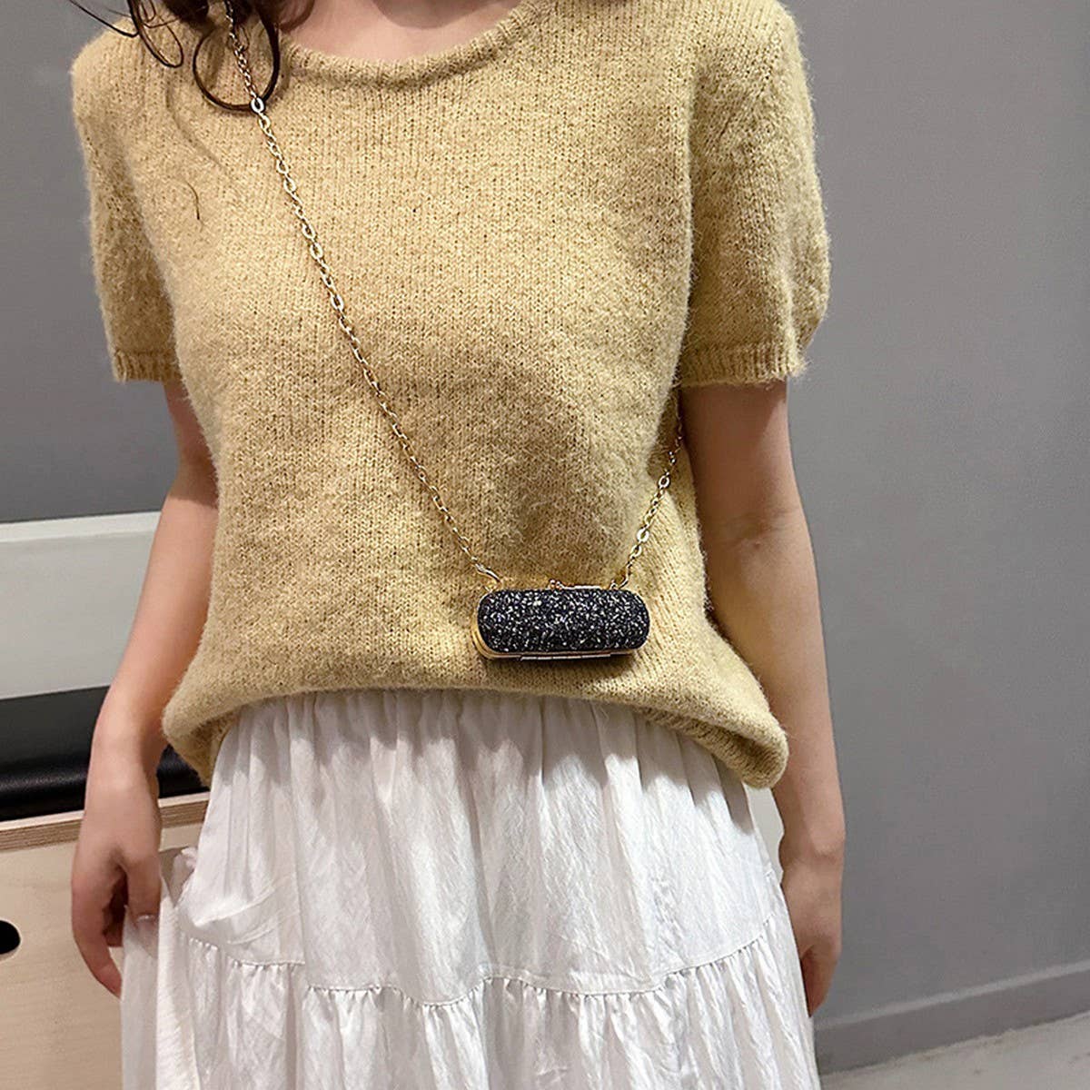 CHAIN CROSSBODY BAG CELEBRITY EVENING CLUTCH BAG_CWAB3256