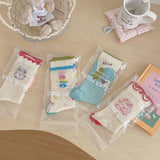 CARTOON BEAR GRAFFITI MESH SOCKS_CWMS0960