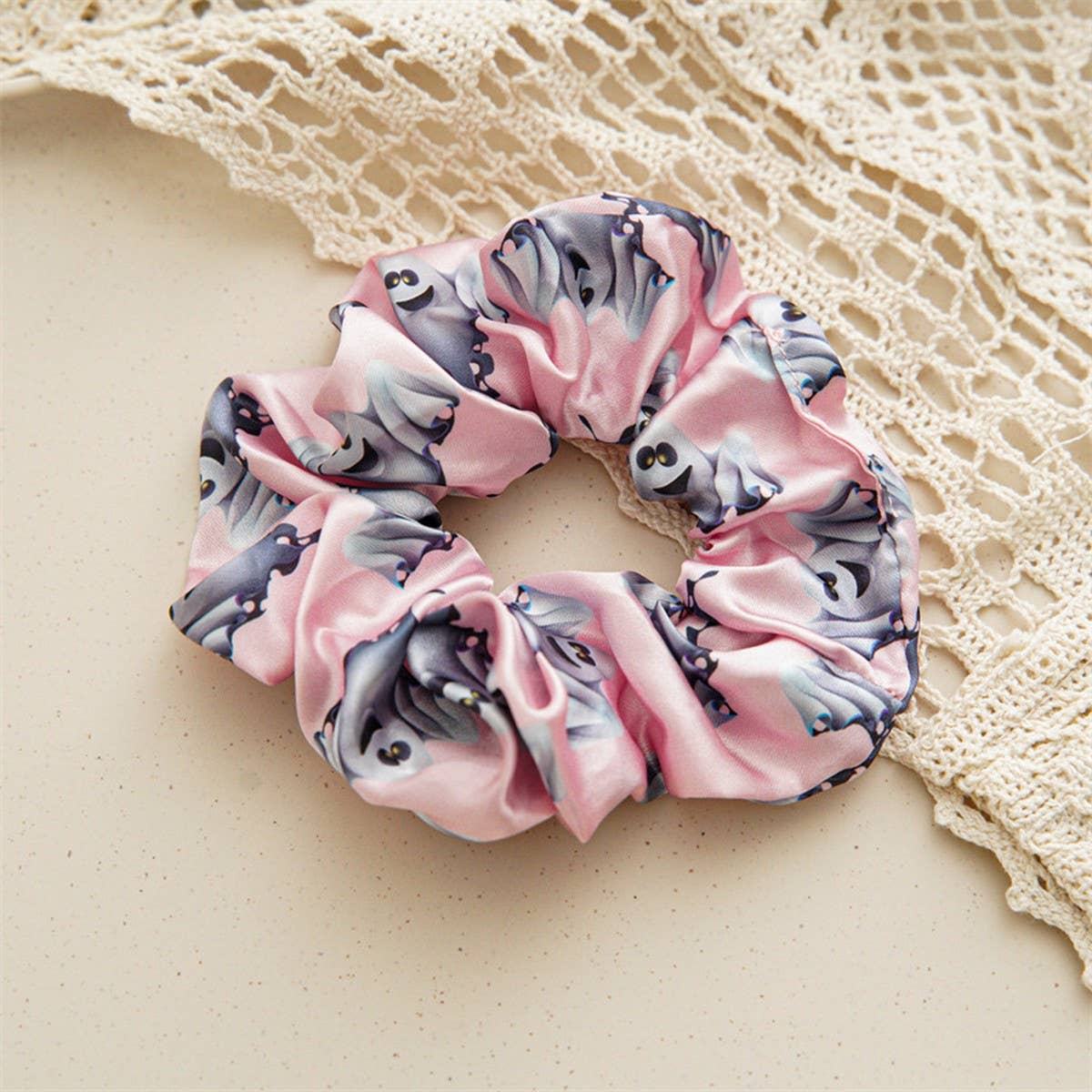 HALLOWEEN PRINTED LARGE INTESTINE HAIR TIE_CWAHA1469