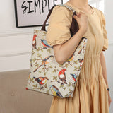 Waterproof Floral Multi-Layer Canvas Shoulder Bag_Cuab0189