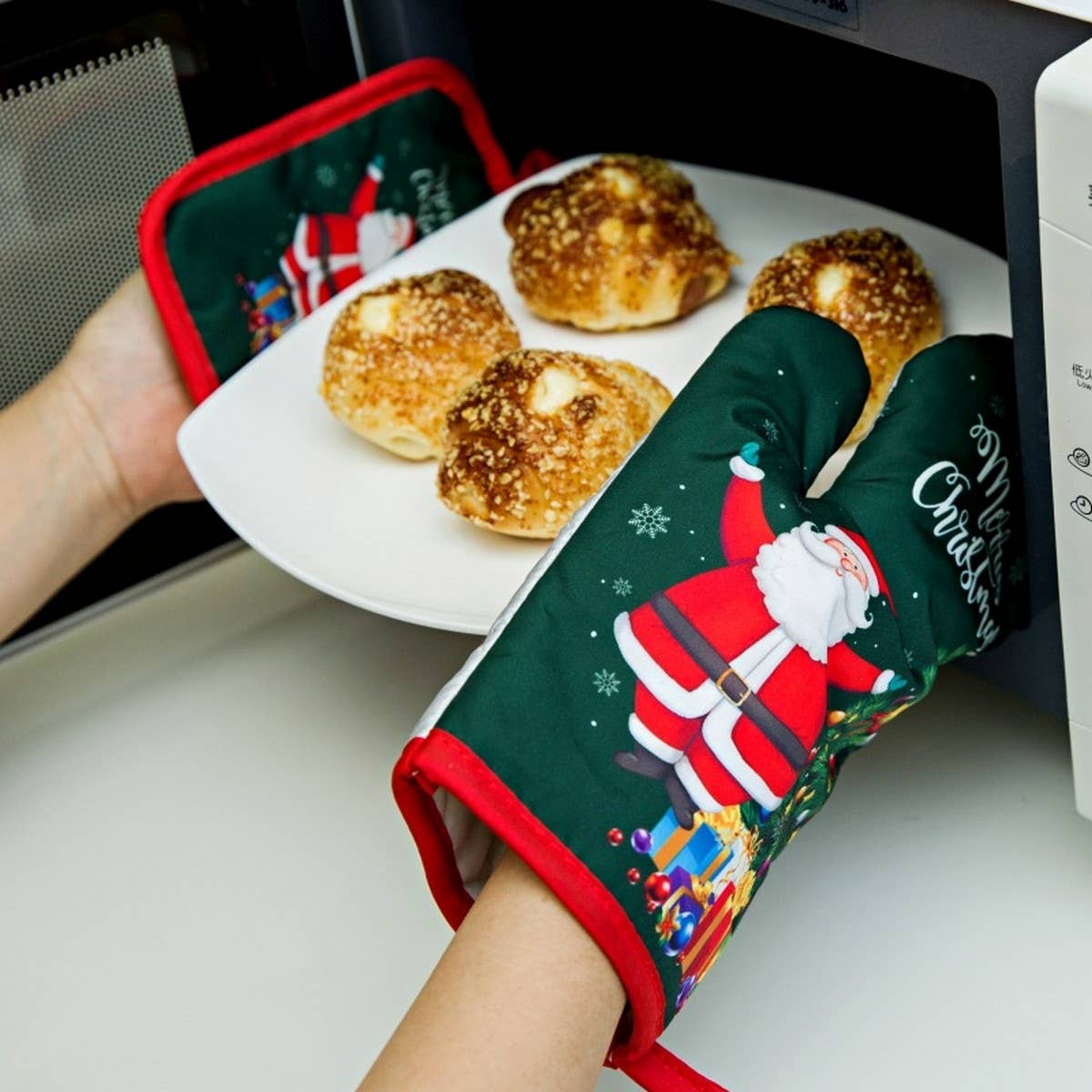 CHRISTMAS SERIES BAKING ANTI SCALDING GLOVES_CWMM1460