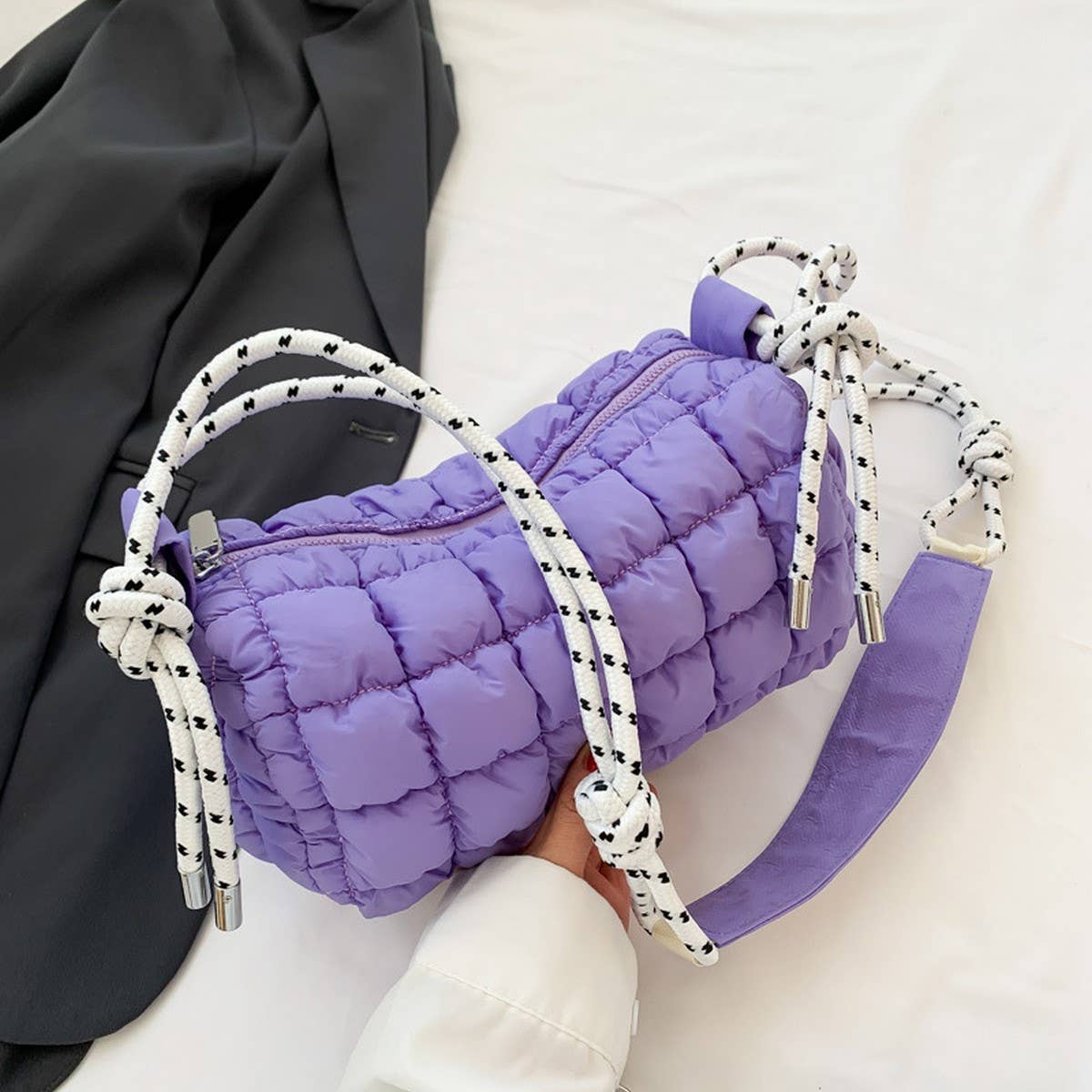 QUILTED CLOUD BAG PUFFY SHOULDER CROSSBODY TOTE_CY6086 016