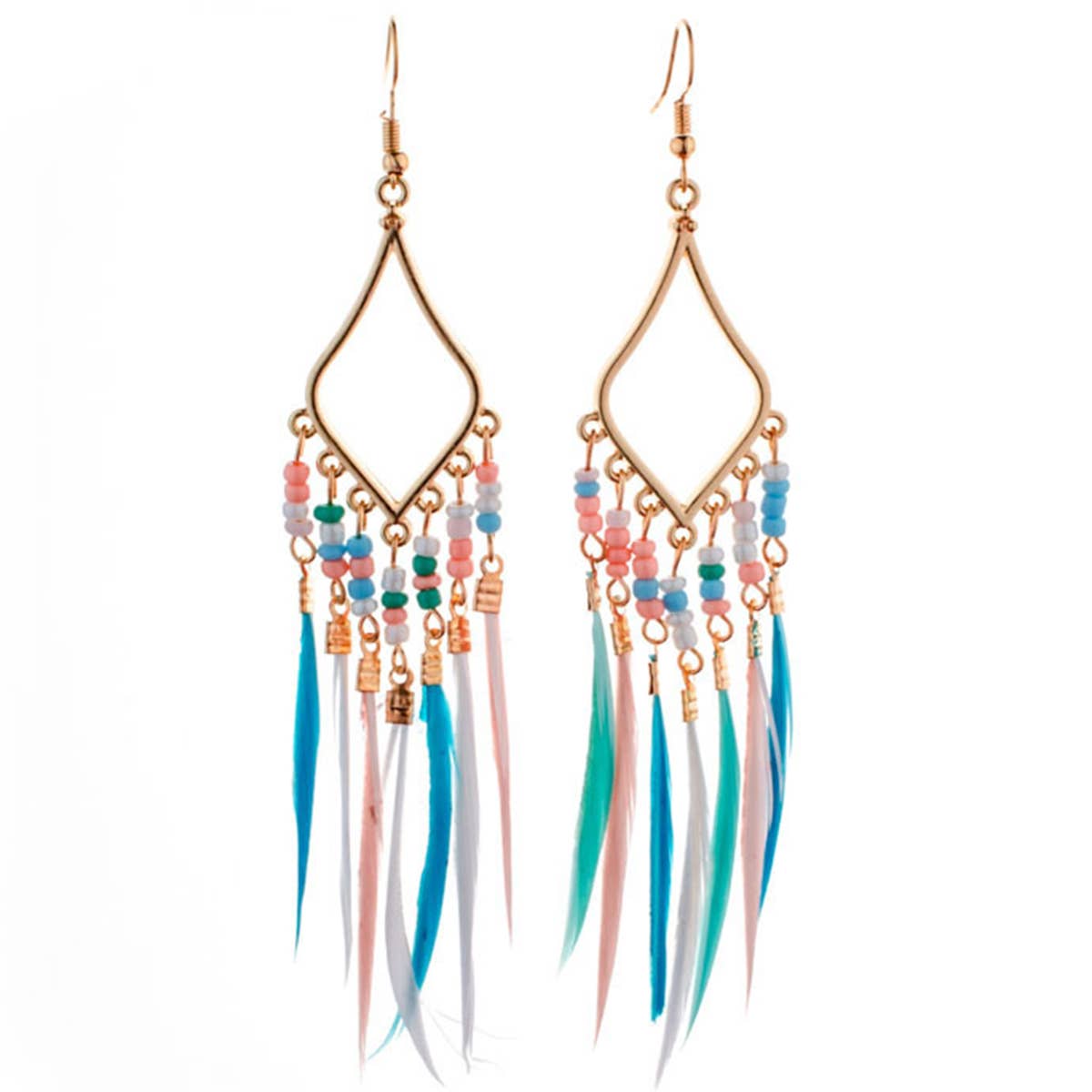 BOHO VINTAGE TASSEL FEATHER EARRINGS_CWAJE0805