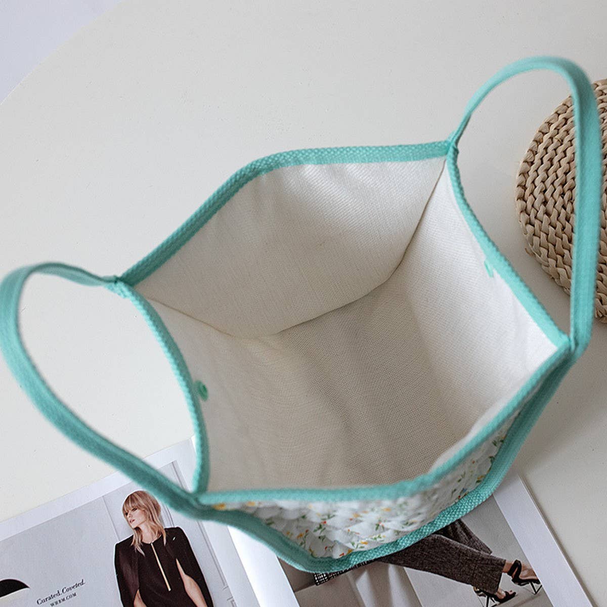 Quilted Canvas Tote BagFRESH & Cute_Cwab5602