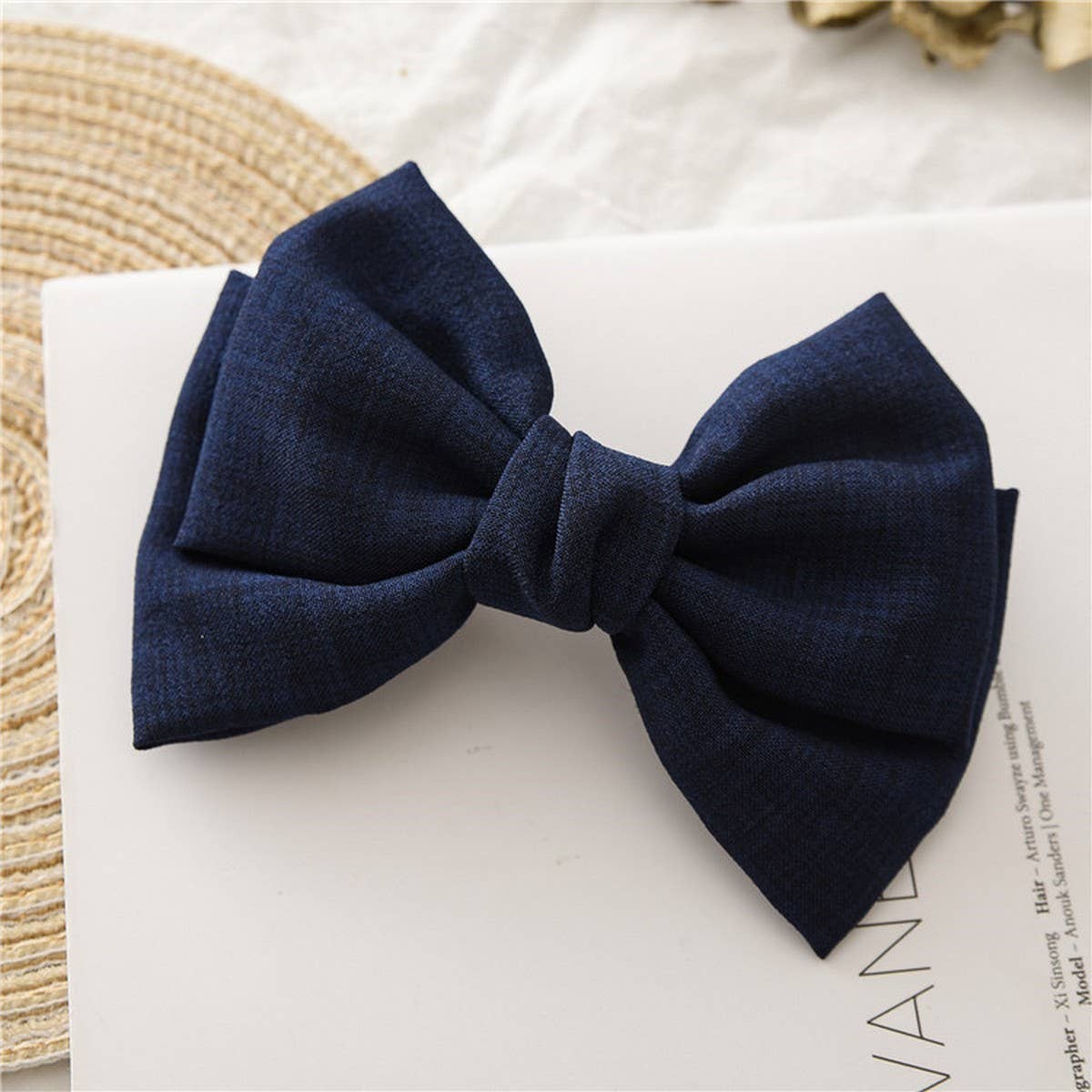 Women Knotted Bow Hair Clip_Cwaha0836