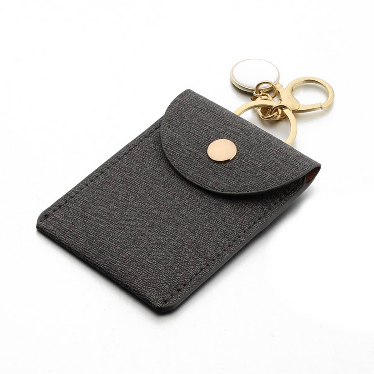 PU LEATHER WRISTLET WALLET KEYCHAIN_CWAB5005