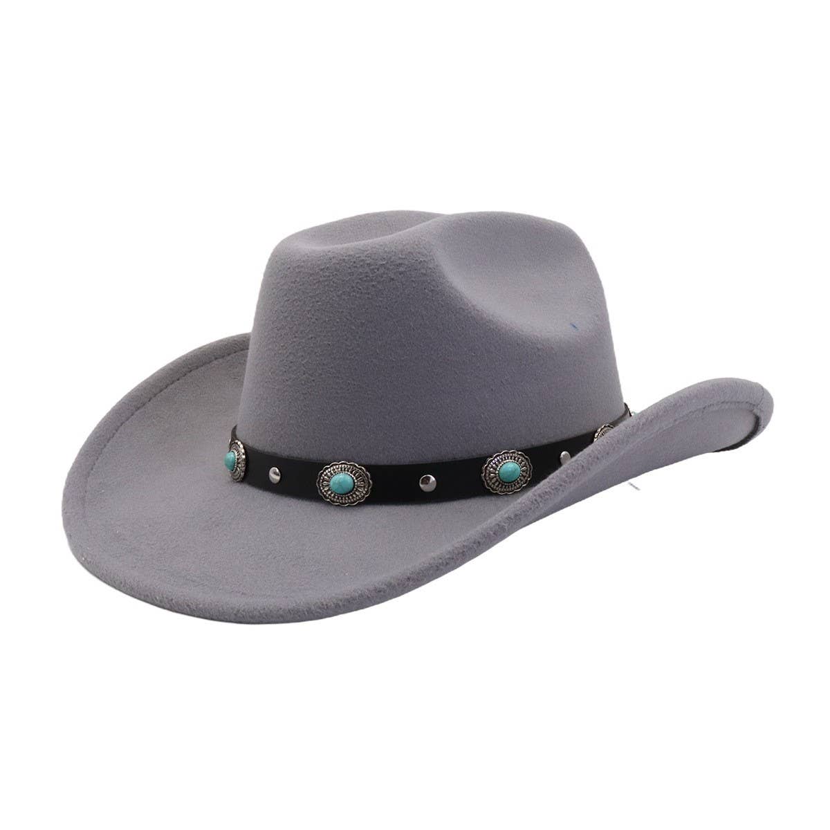 COUPLE S POLYESTER COWBOY JAZZ HAT ETHNIC STYLE_CWAH04384