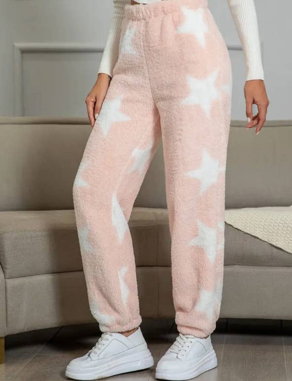 Thick Flannel Baggy Coral Fleece Pajama Pants