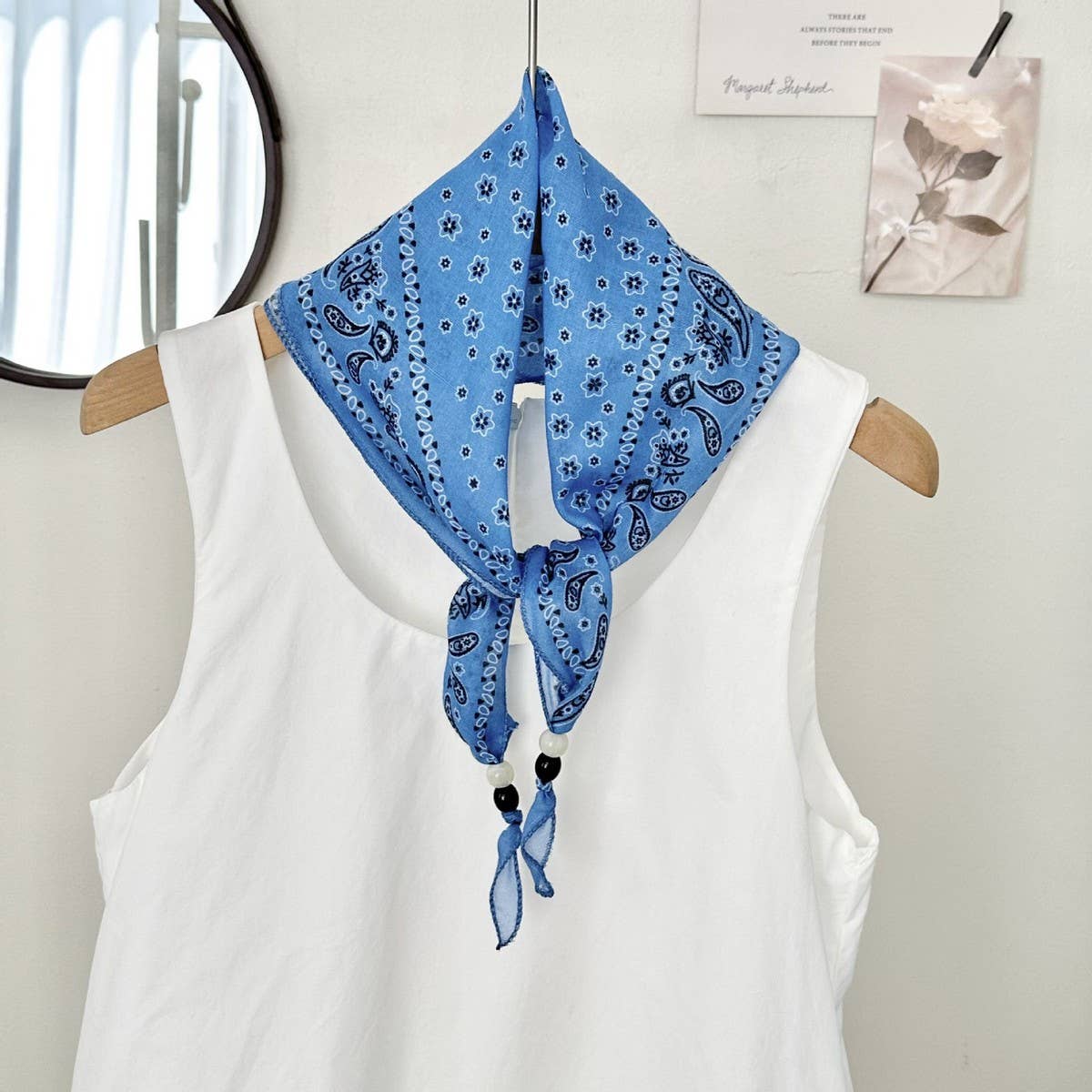 Boho Paisley Scarf Headband Neck Wrap_Cwasc02973