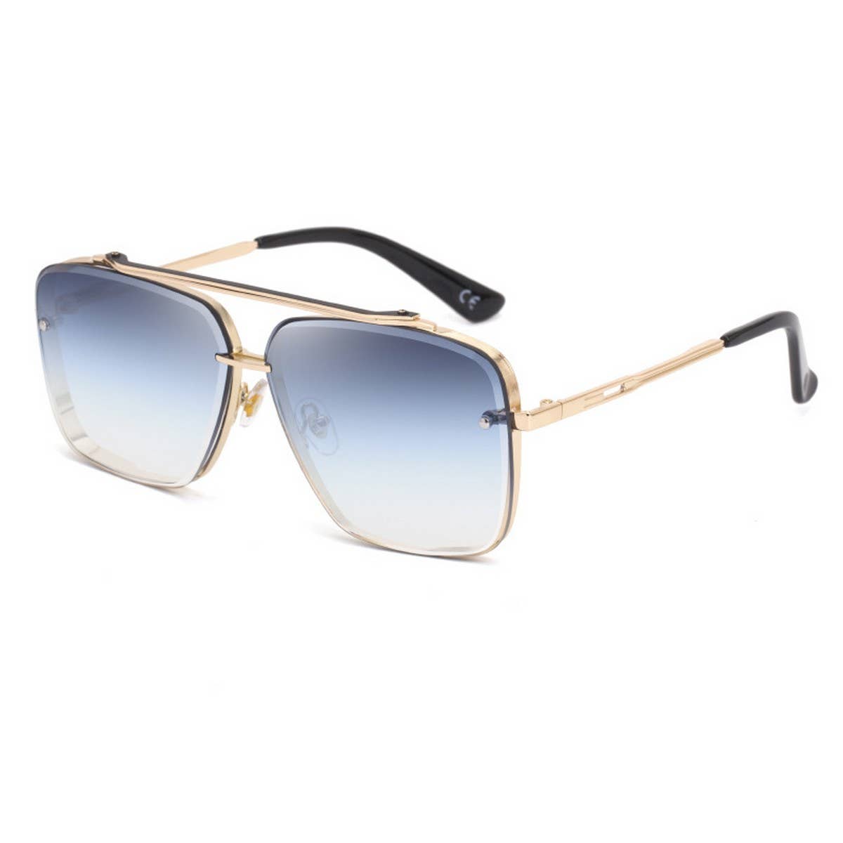 SQUARE FRAME SUNGLASSES METAL FRAMELESS SUNGLASSES_CWASG0561