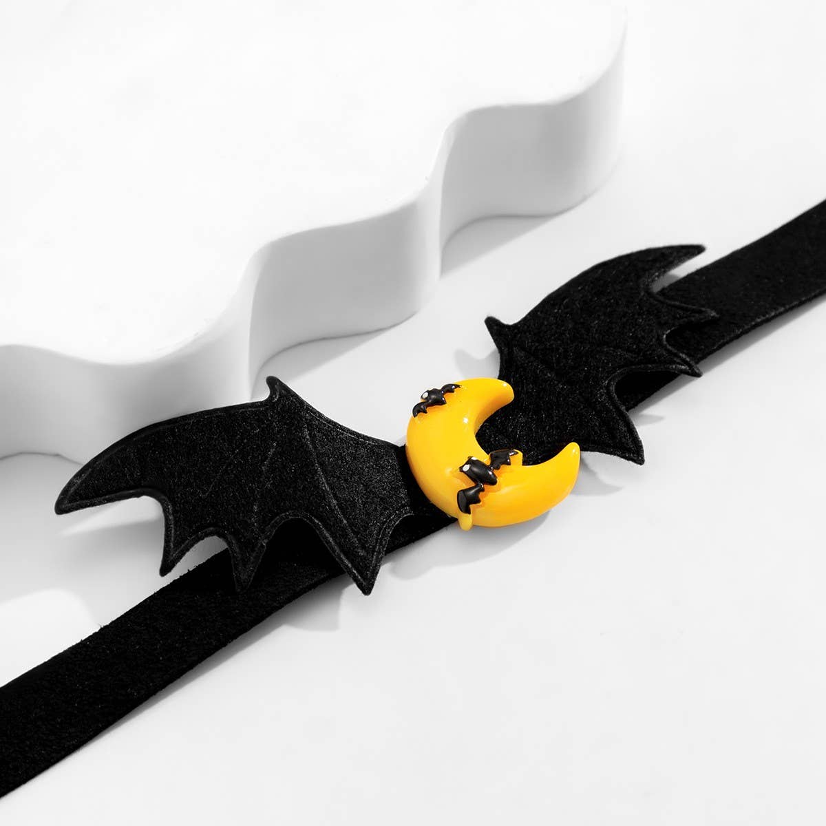 SWEET COOL HALLOWEEN PUMPKIN GHOST NECKLACE_CWAJE1490