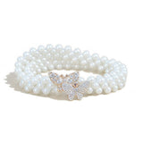 CASUAL BUTTERFLY BUCKLE PEARL WAIST CHAIN_CWABE0503