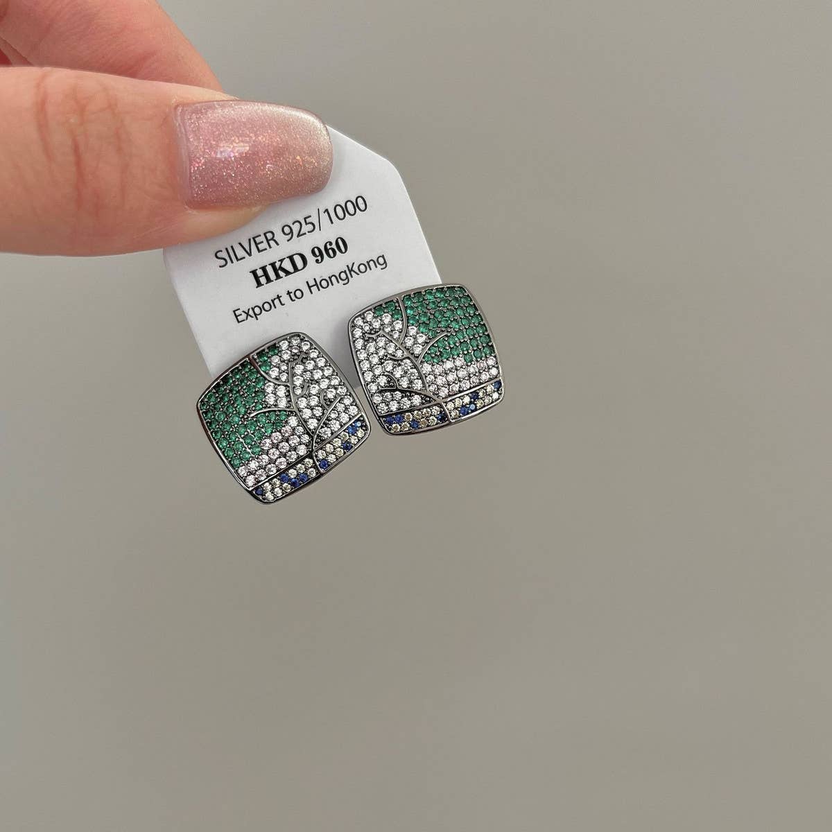 Versatile Square Zirconia Earrings