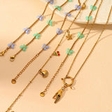 MINIMALIST 18K STEEL BUTTERFLY OCEAN PENDANT_CWMM8821