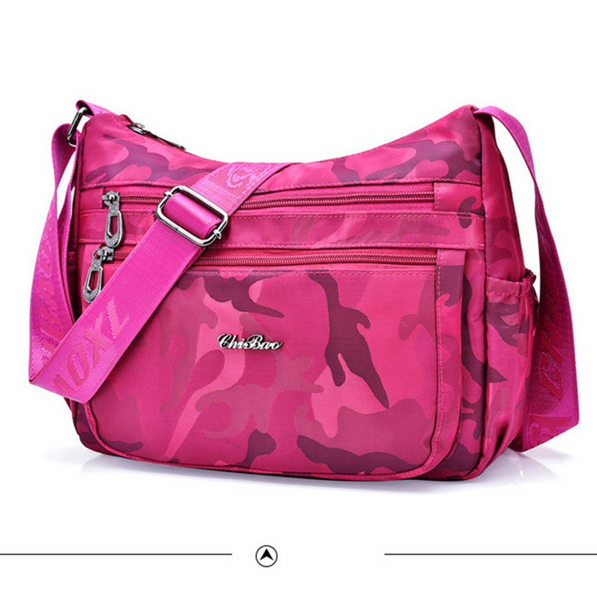 SIMPLE WATERPROOF NYLON CROSSBODY SHOULDER BAG_CWASC1733