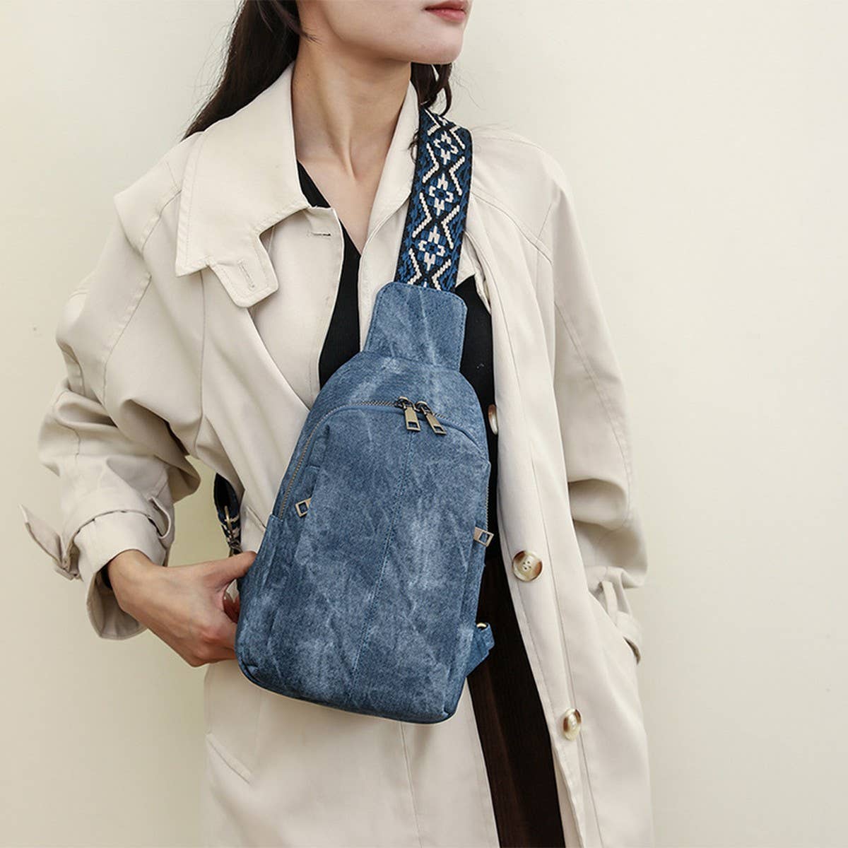 FASHION RETRO WAIST BAG CROSSBODY BAG_CWAB2872