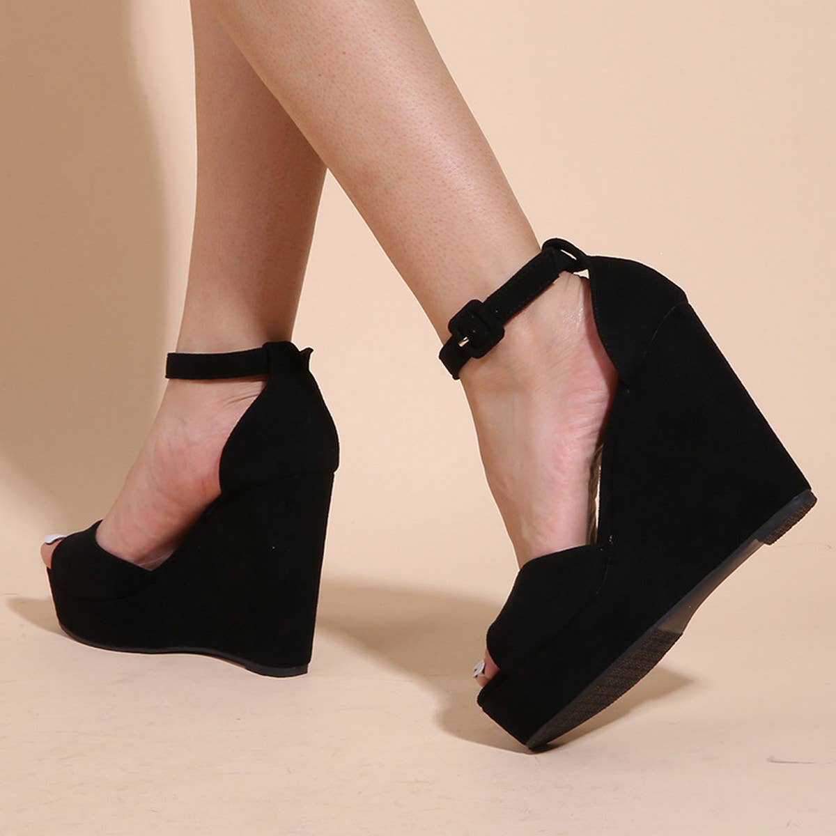 NEW STYLE FISH MOUTH BAG AND STRAPPY HIGH HEELS_CWSHH0130